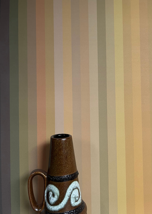 Tonal Stripe Wallpaper - Ochre