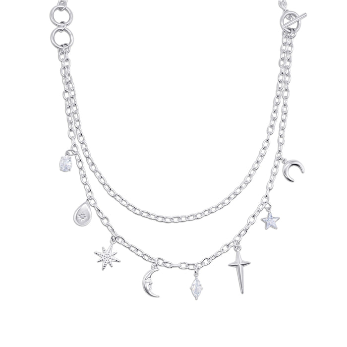 Lyra Artemis Celestial Charm Necklace