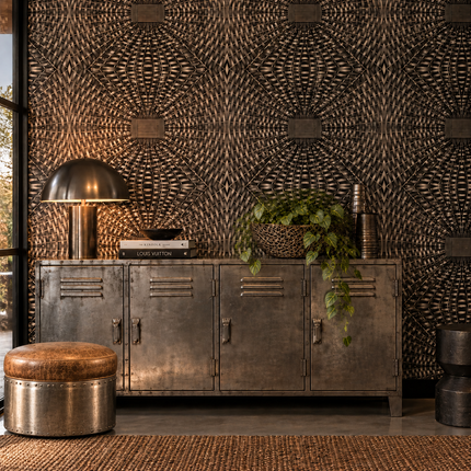 Woven Metal Basket Wallpaper