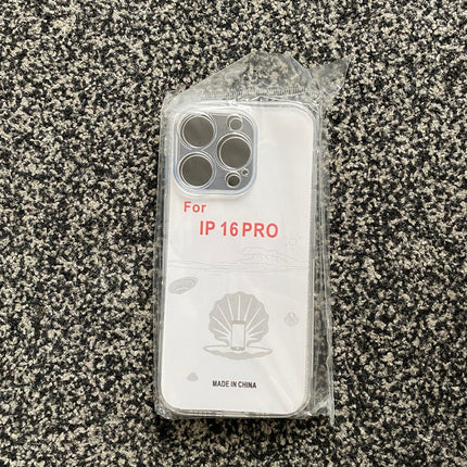 Soft TPU Clear Case with Dust Plug - For iPhone 16 Pro