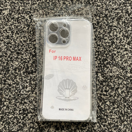 Soft TPU Clear Case with Dust Plug - For iPhone 16 Pro Max