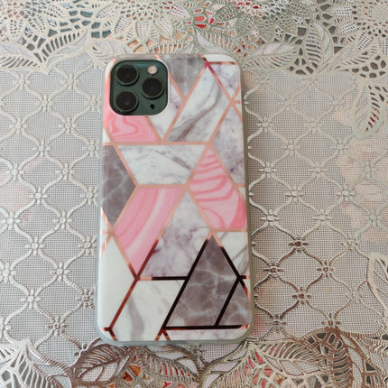 Marble Geometric TPU Coral Case - For iPhone 11 Pro