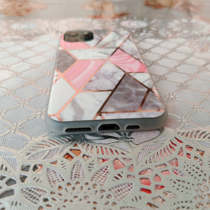 Marble Geometric TPU Coral Case - For iPhone 11 Pro
