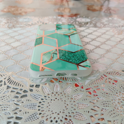 Marble Geometric TPU Green Case - For iPhone 11