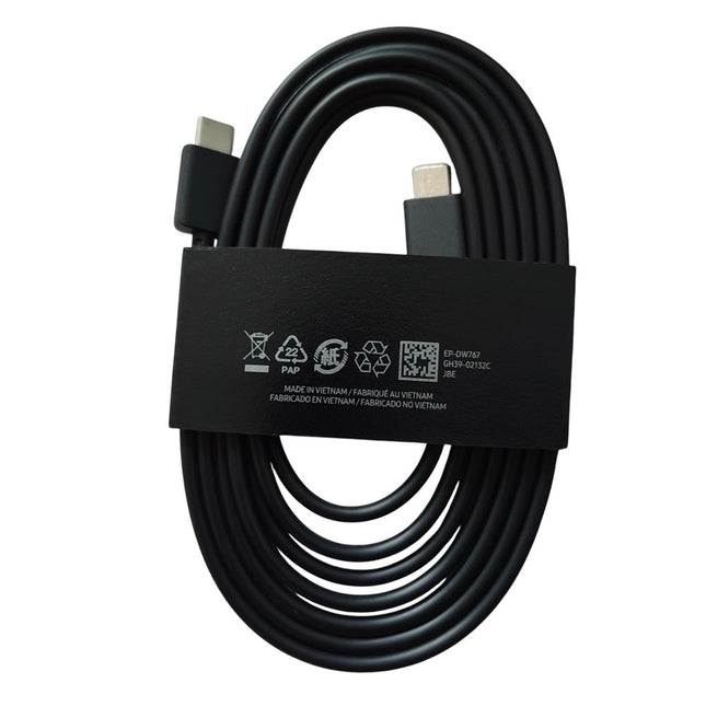 Samsung USB-C to USB-C 3A Black Cable (EP-DW767JBE) - 1.8m