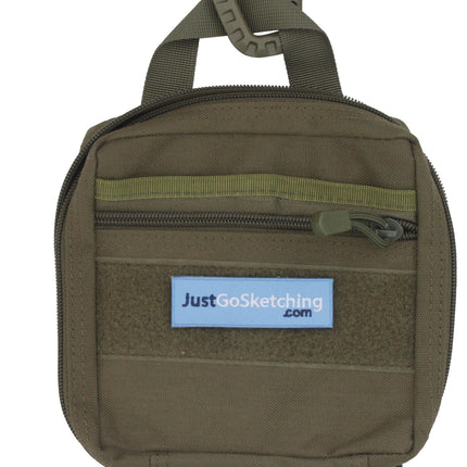 Medium Water-Resistant Nylon Sketching Case (with Strap + Carabiner)