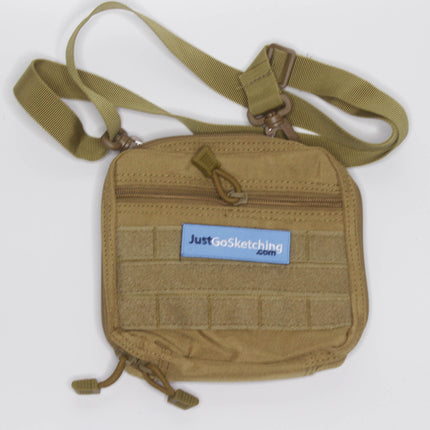 Medium Water-Resistant Nylon Sketching Case (with Strap + Carabiner)