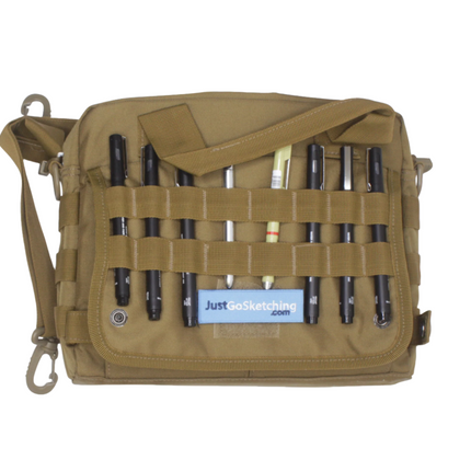 Military-Grade Nylon Sketching Case (Large) – Water-Resistant Art & Pen Organizer