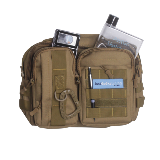Medium Shoulder Kit Bag – Art Supply & Sketchbook Carry Bag (A5 Friendly)