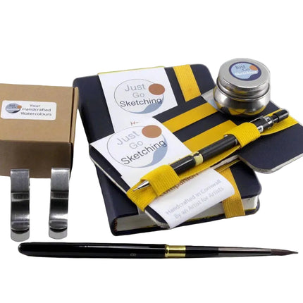 *JustGoSketching A6 Sketching Kit – 6 × 4 inches (40 Pages, 12 half pans)
