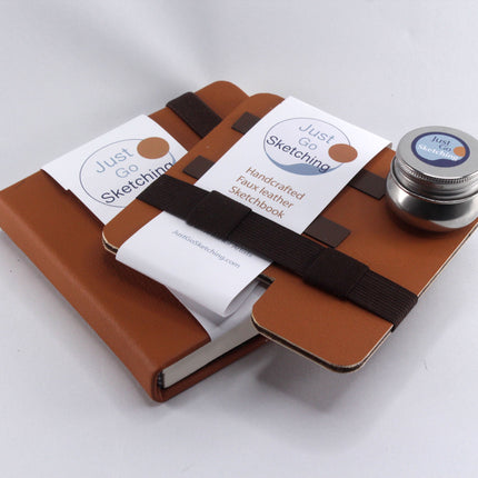 *5×5 JustGoSketching Kit (No Paints) – 40 Pages + Sketching Companion Board (Square Kit)
