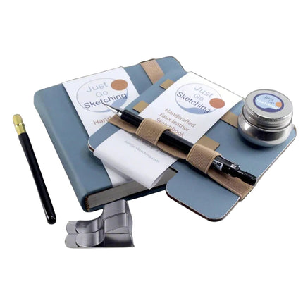 *5×5 JustGoSketching Kit (No Paints) – 40 Pages + Sketching Companion Board (Square Kit)