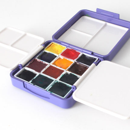 *12 Half-Pan Travel Palette Box (Magnetic Compatible) – JustGoSketching Companion Add-On