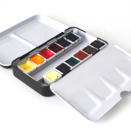 *12 Half-Pan Travel Palette Box (Magnetic Compatible) – JustGoSketching Companion Add-On