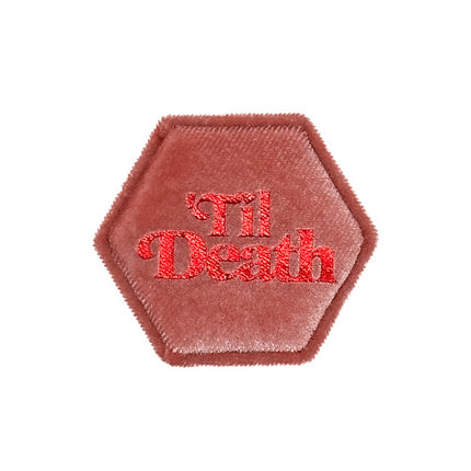 Pink 'Til Death Wedding Ring Box