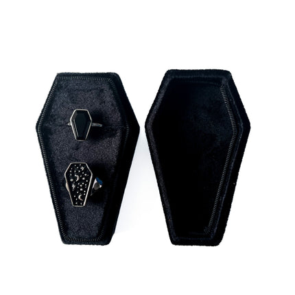 Plain Coffin Engagement Ring Box