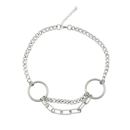 Necromancy O Ring Layered Choker Necklace