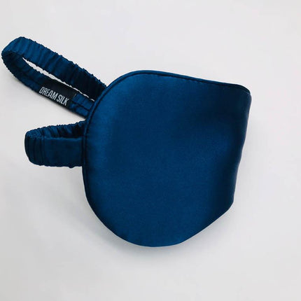 Navy Blue Silk Sleep Mask