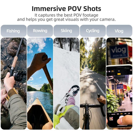 Sunnylife Magnetic POV Neck Mount Hand Free Video Vlog Neck Adjustable Selfie Holder with Body Strap For Insta360 X4 Air / X5 / Ace Pro 2 / 1 / Ace, For Insta360 X4 Air / X5 / Ace Pro 2 / 1 / Ace