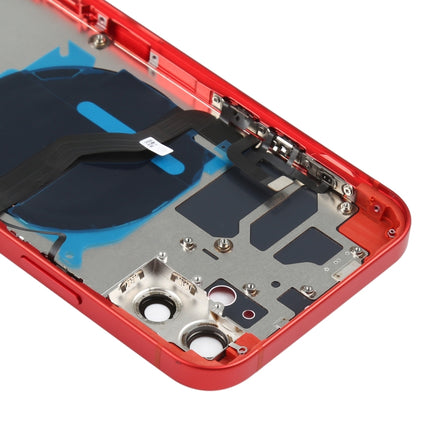 Battery Back Cover (with Side Keys & Card Tray & Power + Volume Flex Cable & Wireless Charging Module) for iPhone 12, For iPhone 12
