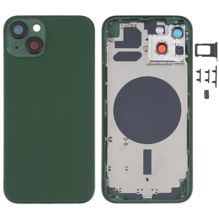 Back Housing Cover with SIM Card Tray & Side  Keys & Camera Lens for iPhone 13, For iPhone 13(with SIM Card Tray & Side Keys), For iPhone 13(with Card Tray & Side Keys), For iPhone 13