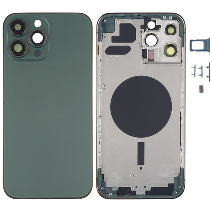 Back Housing Cover with SIM Card Tray & Side  Keys & Camera Lens for iPhone 13 Pro Max, For iPhone 13 Pro Max(with SIM Card Tray), For iPhone 13 Pro Max (with SIM Card Tray), For iPhone 13 Pro Max