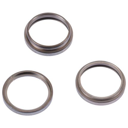For iPhone 14 Pro Max 3PCS Rear Camera Glass Lens Metal Outside Protector Hoop Ring, For iPhone 14 Pro Max