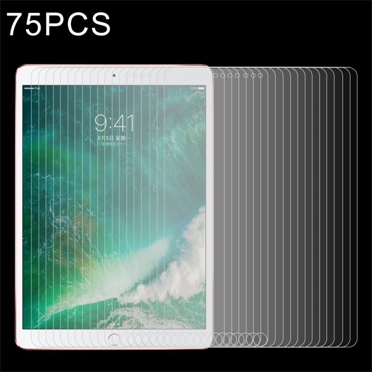 75 PCS For iPad Pro 10.5 inch 0.3mm 9H Surface Hardness Full Screen Tempered Glass Screen Protector, iPad Pro 10.5 inch