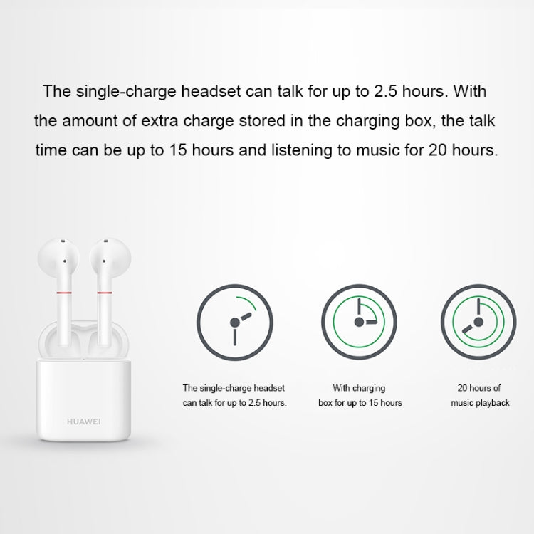 Huawei FreeBuds 2 Bluetooth Wireless Earphone Supports Voice Interaction & Wireless Charging, with Charging Box