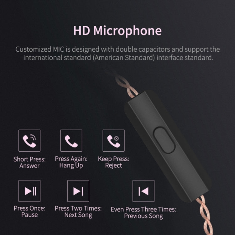 KZ ZSN Circle Iron Moving Iron Quad-core Wired Control In-ear Mega Bass HiFi Earphone without Microphone