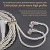 KZ B 8 Pin Oxygen-free Copper Silver Plated Upgrade Cable for KZ ZST / ES4 / ZS10 / AS10 / BA10 Earphones