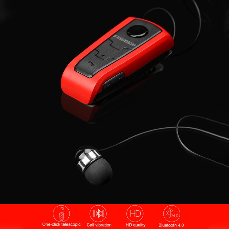 Fineblue F910 CSR4.1 Retractable Cable Caller Vibration Reminder Anti-theft Bluetooth Headset