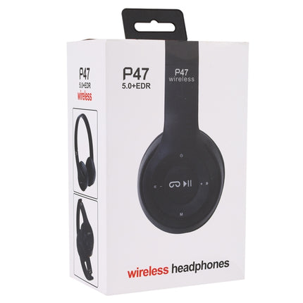 P47 Foldable Wireless Bluetooth Headphone with 3.5mm Audio Jack, Support MP3 / Call, P47 Green, P47 Black, P47 Blue, P47 Red, P47 White