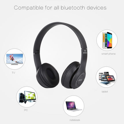 P47 Foldable Wireless Bluetooth Headphone with 3.5mm Audio Jack, Support MP3 / Call, P47 Green, P47 Black, P47 Blue, P47 Red, P47 White