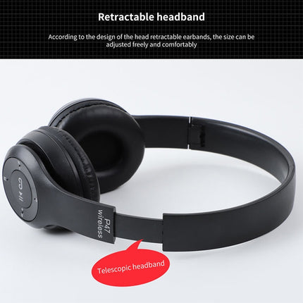 P47 Foldable Wireless Bluetooth Headphone with 3.5mm Audio Jack, Support MP3 / Call, P47 Green, P47 Black, P47 Blue, P47 Red, P47 White