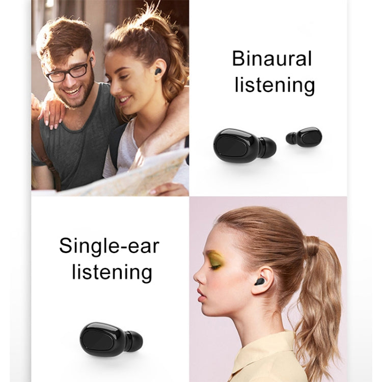 L-21 9D Sound Effects Bluetooth 5.0 Touch Wireless Bluetooth Earphone with Charging Box, Support HD Call, L-21