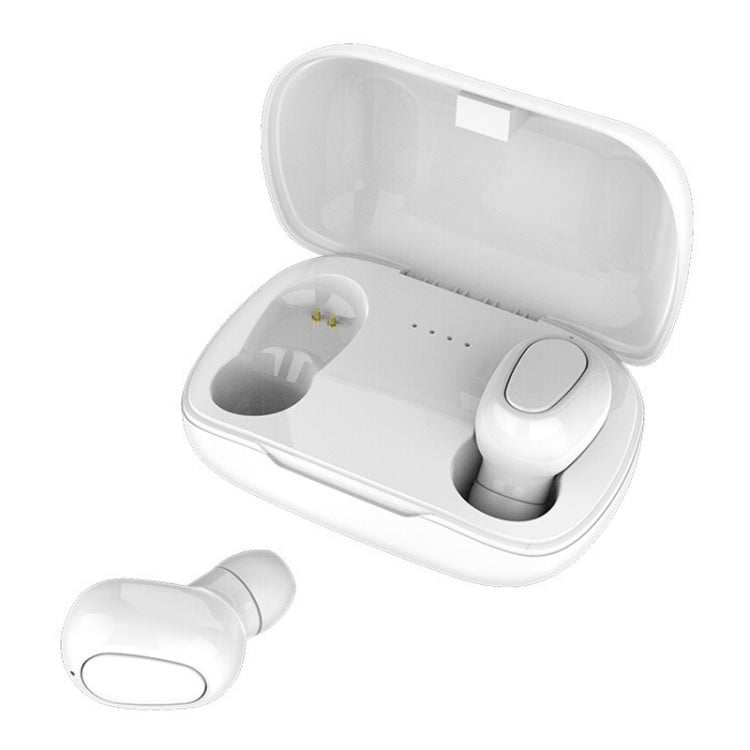 L-21 9D Sound Effects Bluetooth 5.0 Touch Wireless Bluetooth Earphone with Charging Box, Support HD Call, L-21