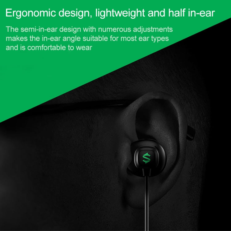 Original Xiaomi Black Shark 3.5mm Wire-controlled Semi-in-ear Gaming Earphone, Support Calls, Cable Length: 1.2m