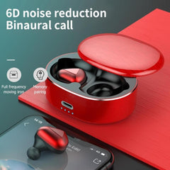 T50 6D Noise Cancelling Bluetooth V5.0 Wireless Bluetooth Headphone, Support Binaural Calls