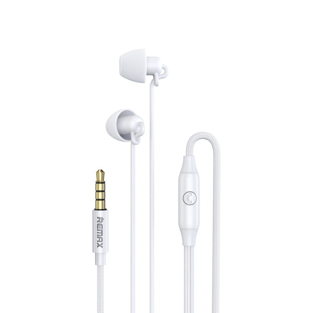 REMAX RM-208 In-Ear Stereo Sleep Earphone with Wire Control + MIC, Support Hands-free