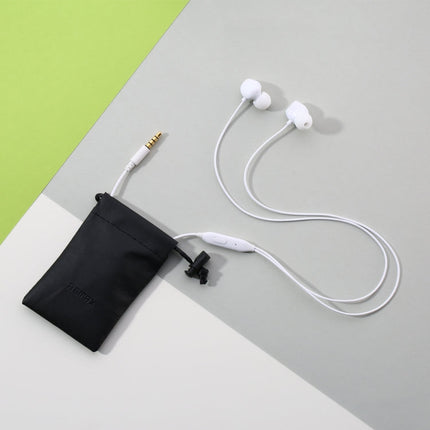 REMAX RM-550 3.5mm Gold Pin In-Ear Stereo Music Earphone with Wire Control + MIC, Support Hands-free