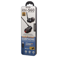 REMAX RM-560 Type-C In-Ear Stereo Metal Music Earphone with Wire Control + MIC, Support Hands-free, Not For Samsung Phones