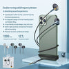 REMAX RM-595 3.5mm Gold Pin In-Ear Stereo Double-action Metal Music Earphone with Wire Control + MIC, Support Hands-free