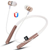 F108 Bluetooth 4.2 Hanging Neck Design Bluetooth Headset, Support Music Play & Switching & Volume Control & Answer