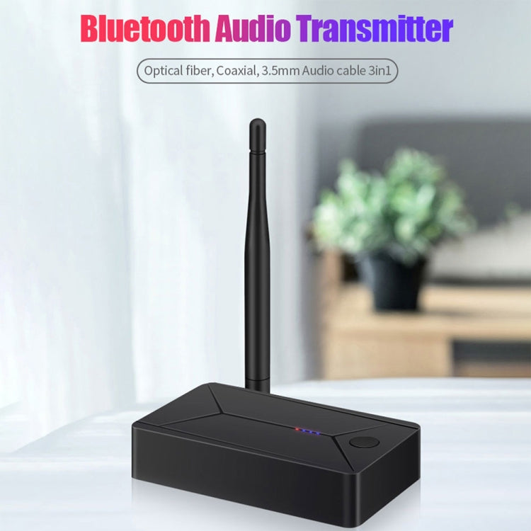 TX13 3 in 1 Portable Bluetooth 5.0 Digital Optical Coaxial Audio Transmitter with 3.5mm Jack for Bluetooth Speaker / Headset, TX13