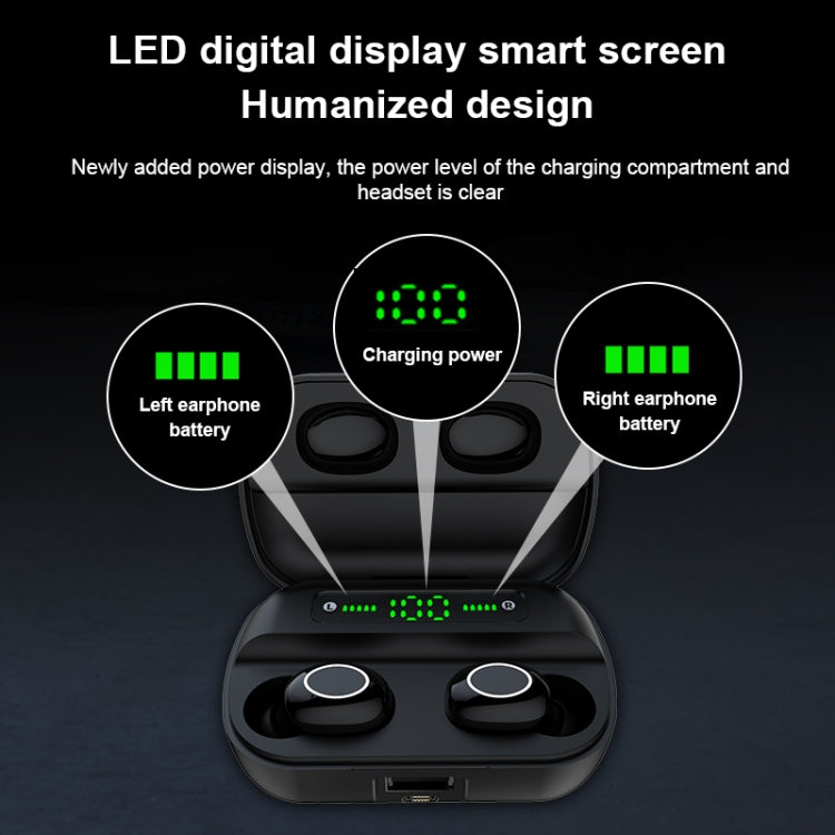 S11 TWS Touch Bluetooth Earphone with Magnetic Charging Box, Support Three-screen LED Power Display