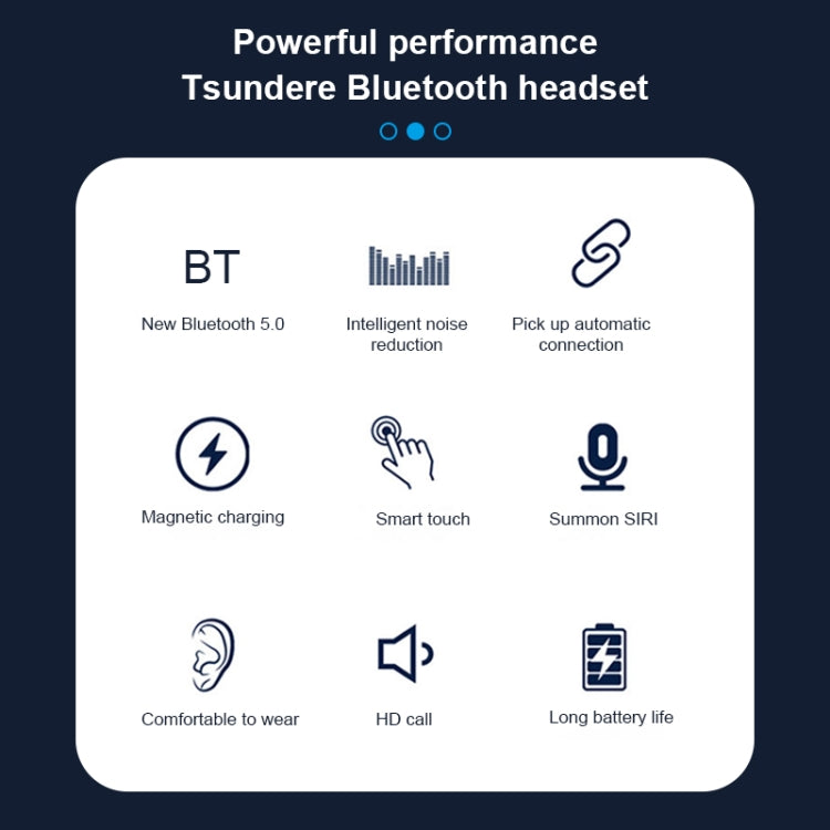 Q83 Wireless Ear-mounted Sports Bluetooth Earphone with Charging Box, Supports Three-screen LED Power Display & Power Bank, Q83