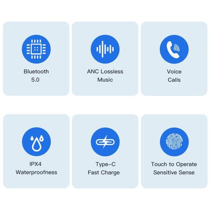 awei TA1 Bluetooth V5.0 Ture Wireless Sports ANC Noise Cancelling IPX4 Waterproof TWS Headset with Charging Case