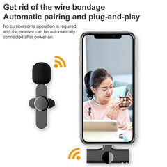 8 Pin Interface Live Broadcast Wireless Lavalier Microphone, 8 Pin