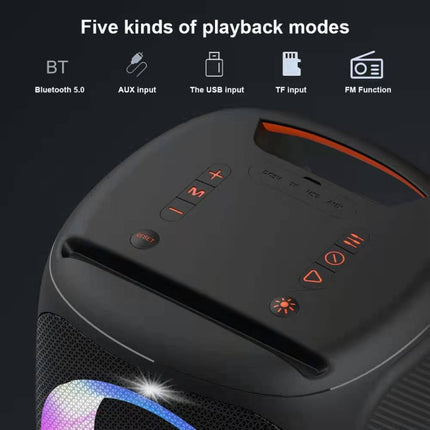 HOPESTAR Party100 Bluetooth 5.0 Portable Waterproof Wireless Bluetooth Speaker with Mobile Charging Function, Party100(Green)